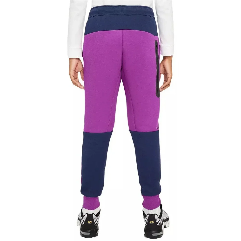 Nike Sportswear Tech Fleece Big Kids Joggers Purple Size Small HV5869-505 NEW